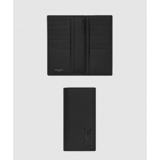 [SAINT LAURENT-생로랑]<br>카산드레 콘티넨탈 지갑 인 그레인 드 파우드르 엠보드 가죽 529981