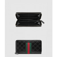 [GUCCI-구찌]<br>GG 수프림 웹 지퍼월렛 ‎408831