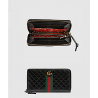 [GUCCI-구찌]<br>GG 마이몬 누빔 레더 지퍼장지갑  536450