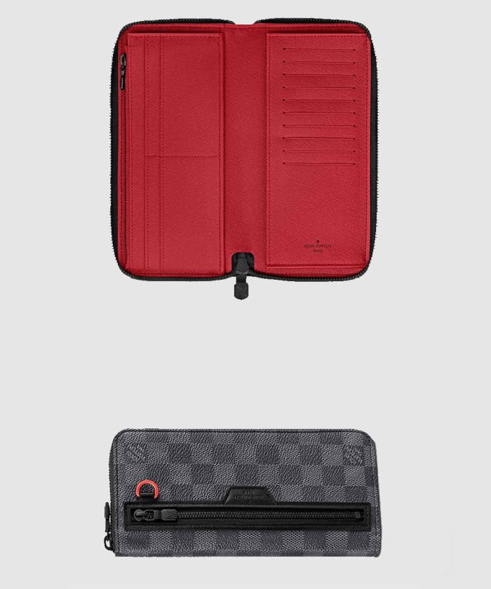 [LOUIS VUITTON-루이비통]<br>Damier Graphite Utility 지퍼 지갑 N60355