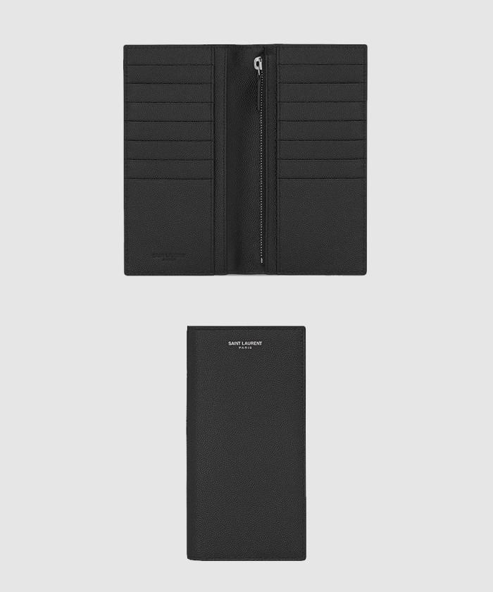 [SAINT LAURENT-생로랑]<br>그랑 드 뿌드르 가죽 소재의 컨티넨탈 지갑 396308