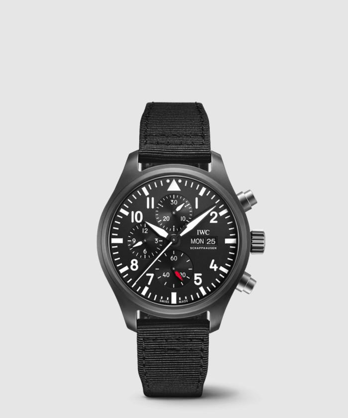 [IWC-아이더블유씨]<br>파일럿 워치 크로노그래프 탑건 44.5 IW389101