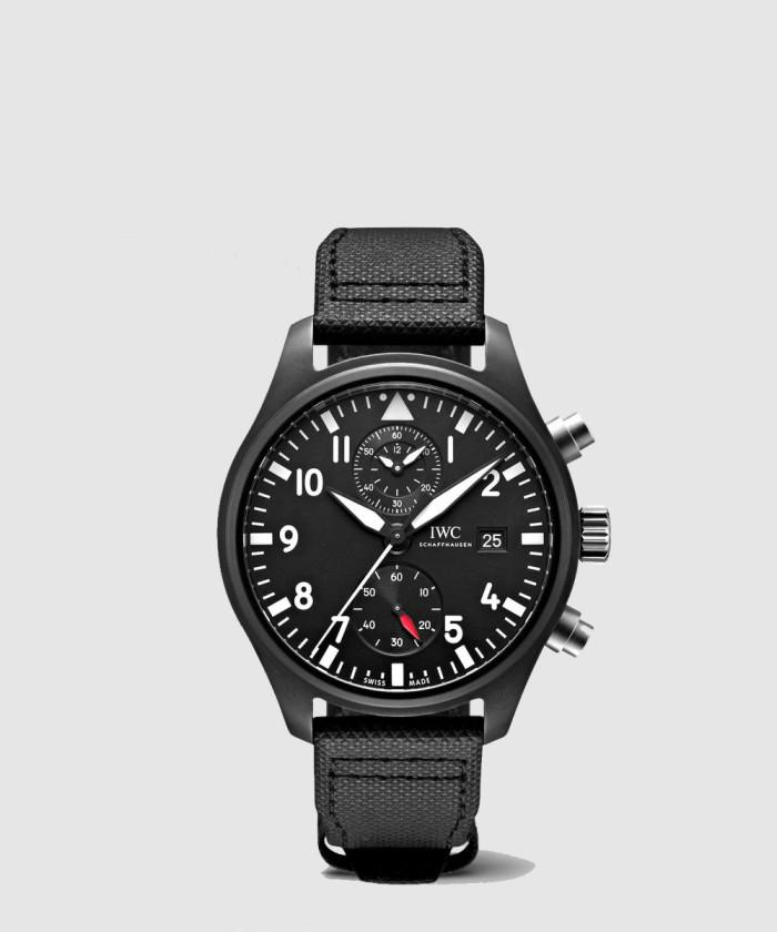 [IWC-아이더블유씨]<br>파일럿 워치 크로노그래프 탑건 44.5 IW389001