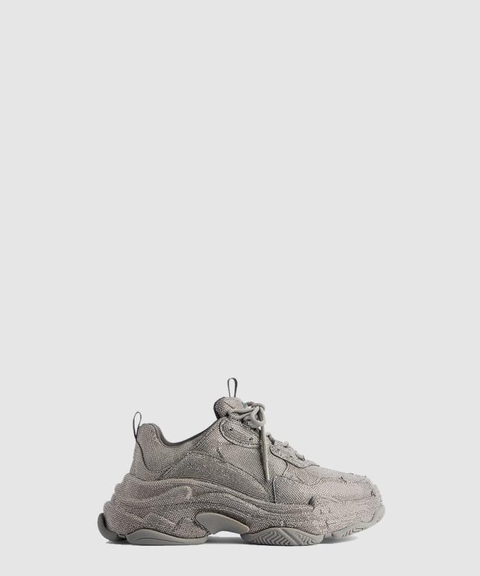 [BALENCIAGA-발렌시아가]<br>TRIPLE S 라인스톤 스니커즈 536737