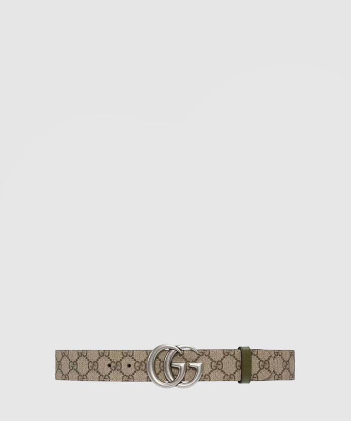 [GUCCI-구찌]<br>더블 G 버클 양면 벨트 627055