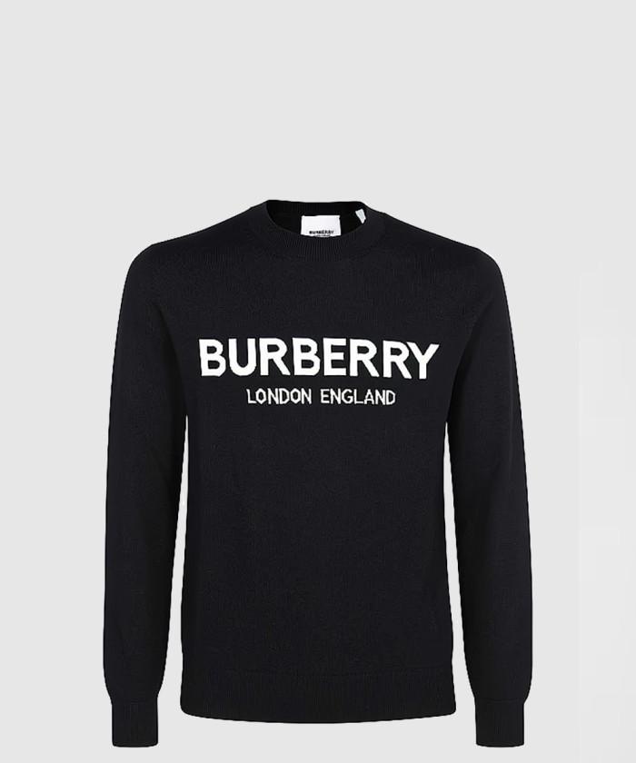 [BURBERRY-버버리]<br>로고 인타르시아 울 블렌드 스웨터 8054896