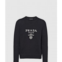 [PRADA-프라다]<br>울 및 캐시미어 크루넥 스웨터 UMB223