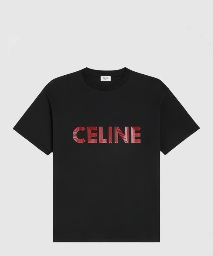 [CELINE-셀린느]<br>로고 코튼 반팔 티셔츠 2X51I6