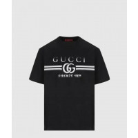 [GUCCI-구찌]<br>프린트 코튼 저지 티셔츠 785345