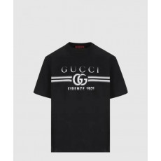 [GUCCI-구찌]<br>프린트 코튼 저지 티셔츠 785345