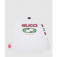 [GUCCI-구찌]<br>프린트 코튼 저지 티셔츠 784364