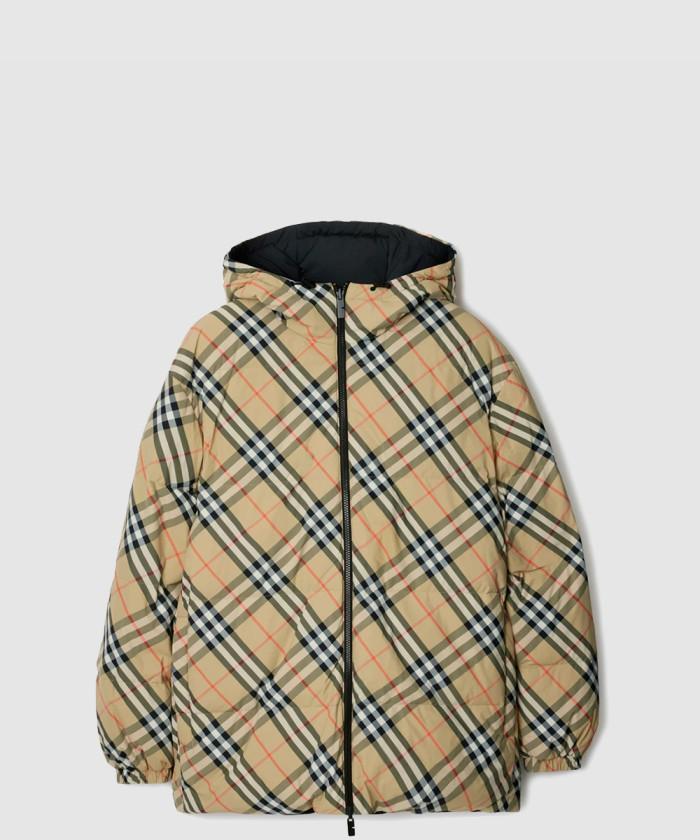 [BURBERRY-버버리]<br>리버시블 체크 나일론 퍼퍼 재킷 80942371